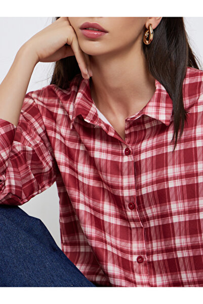 Styli Classic plaid street casual oversized shirt