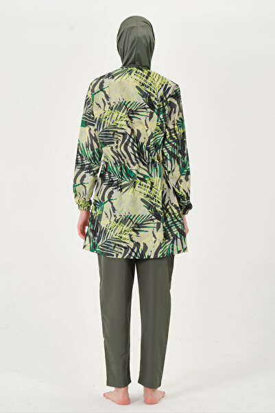 buybox Seamodest Top Patterned Hijab Swimsuit - Smtd252010