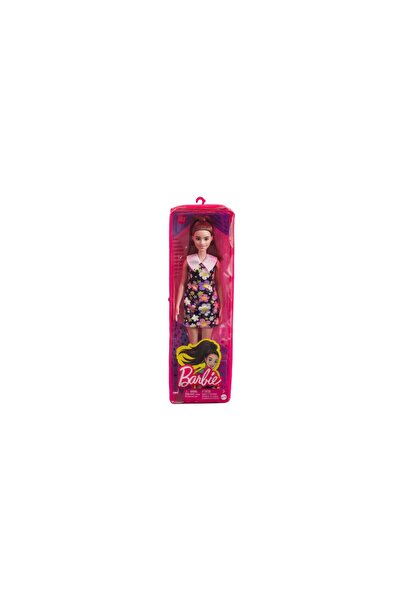mattel Papusa Barbie Fashionista Satena Cu Rochie Cu Imprimeu Floral