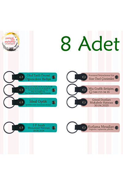 miawiki سلسلة مفاتيح جلدية مع اسم مكتوب، أرجواني وأزرق داكن، مجموعة من 8 قطع ...