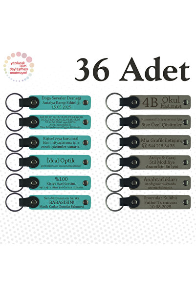 miawiki سلسلة مفاتيح مكتوب عليها اسم، بنفسجي وأزرق داكن، مجموعة من 36 هدية خا...