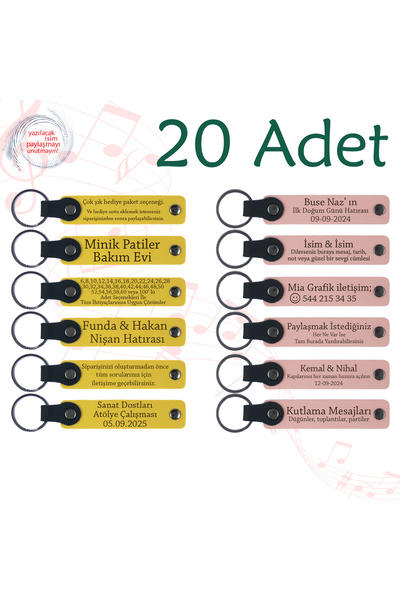 miawiki سلسلة مفاتيح قابلة للكتابة بالاسم، أرجواني وأزرق داكن، مجموعة من 20 هدية مميزة من المعلمين إلى الطلاب