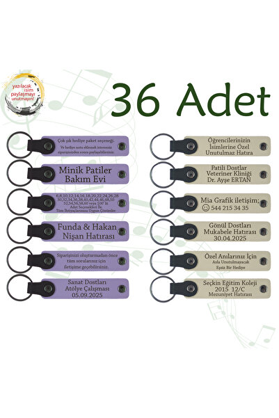 miawiki سلسلة مفاتيح مكتوب عليها اسم، بنفسجي وأزرق داكن، مجموعة من 36 هدية خا...