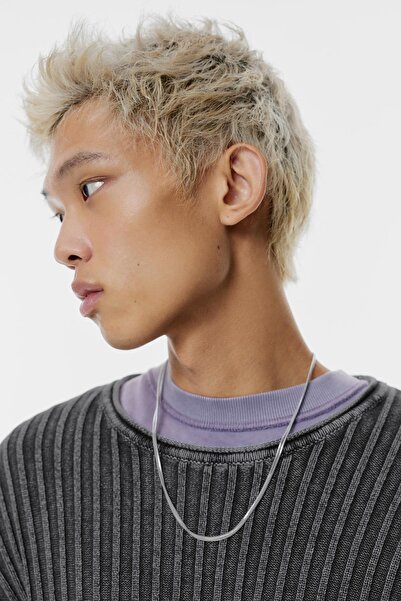 Pull & Bear Asit yıkamalı fitilli kazak