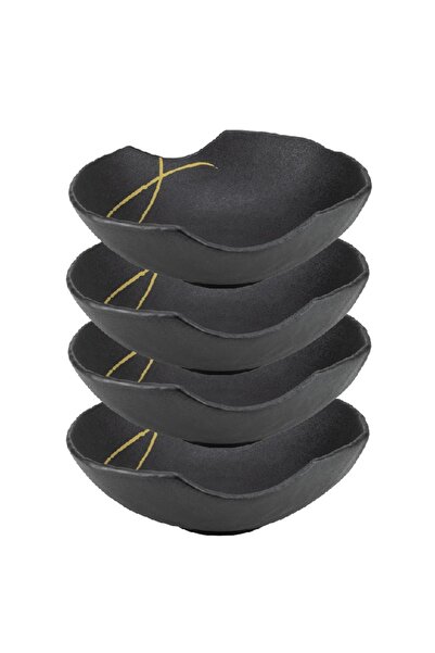 Culinaro Set 4 boluri portelan salata Wabi Sabi 22x20xh6,8cm