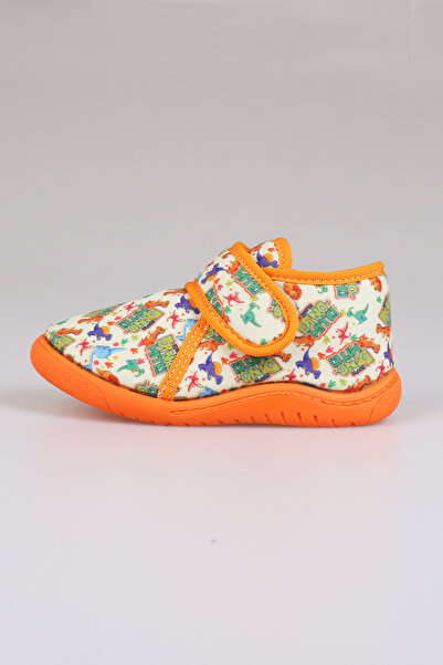 kinderos Kız/Erkek Çocuk Desenli Yumuşak Taban Ev Kreş Panduf - DSN01