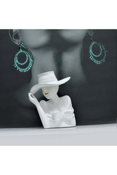 velve Vaza Venus Lady M, 27 cm, Alb, Alb