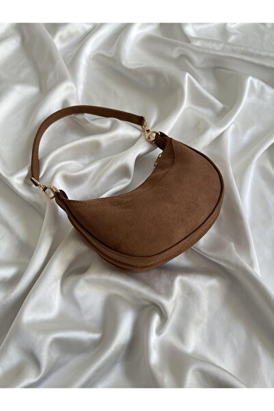 Mia Collection Pres Süet Model El Ve Kadın Omuz Çantası Taba