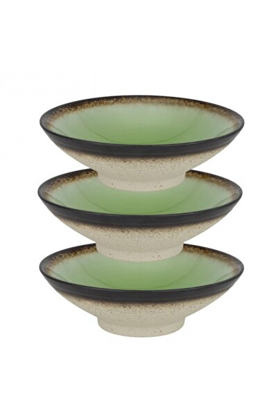 Culinaro Set 3 boluri portelan salata Gio Emerald 22cm