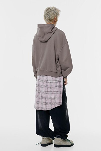 Pull & Bear Çift fermuarlı kapüşonlu sweatshirt