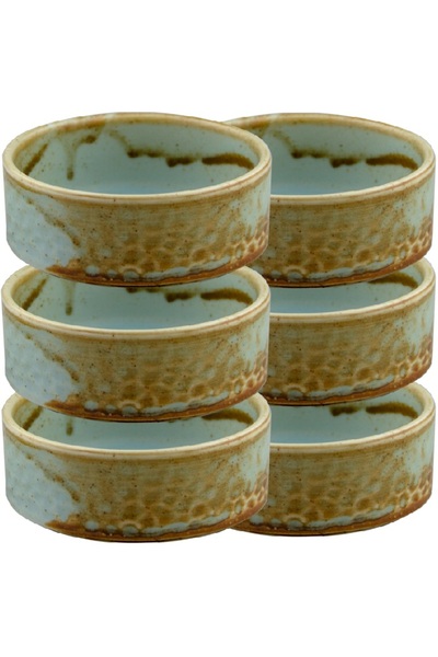 Culinaro Set 6 boluri ramekin portelan RIVER 10xh4cm,180ml
