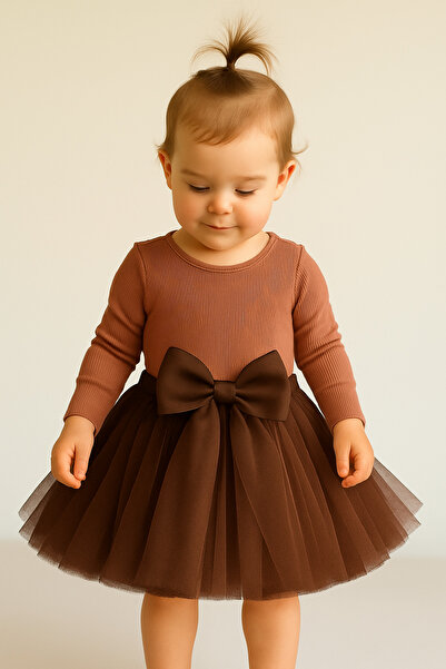 NSMLİFE تنورة توتو منفوشة مبطنة للأطفال البنات مع مشبك أمامي وخصر مطاطي