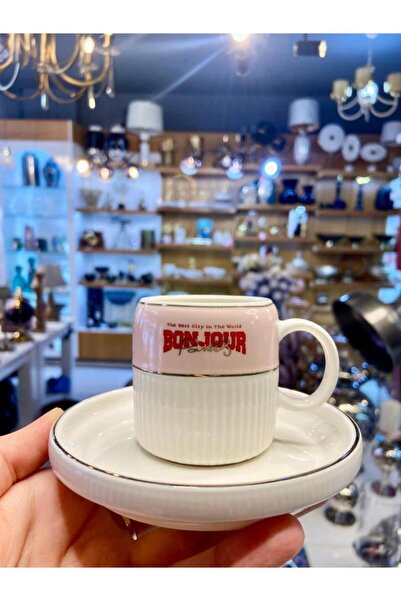 ACAR ADONIS PEMBE TEK KİŞİLİK TÜRK KAHVESİ FİNCANI