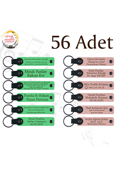 miawiki سلسلة مفاتيح جلدية مكتوبة خاصًا بالشركة، أرجواني وأزرق داكن، مجموعة م...