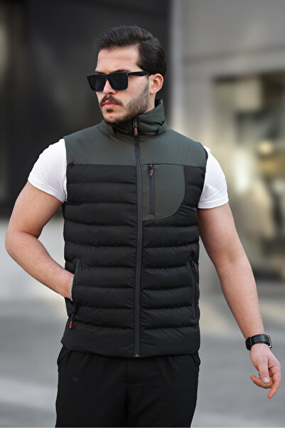 KOCCI Water and Windproof Detachable Hood Men's down Jacket Vest