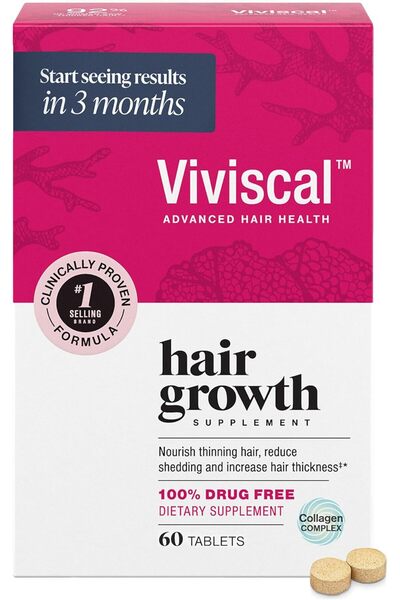 viviscal مكملات نمو الشعر للنساء لشعر أكثر كثافة وامتلاءً، وتغذية الشعر الخفي...