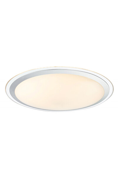 Globo Lighting LED ceiling light Optima, remote control, 80W, 3690lm, warm+neutral+cold light, white+chrome, Globo