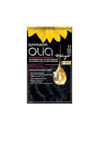 Garnier Vopsea de par permanenta fara amoniac OLIA 1.10 negru safir 1 buc