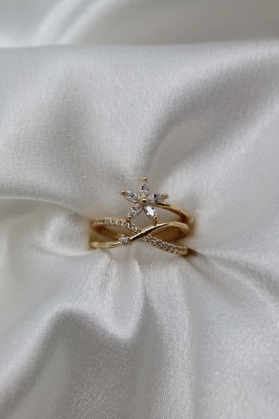 Nenya VIP Çelik Minimal Seri Zirkon Taşlı Papatya Ayarlanabilir Sarmal Model ...