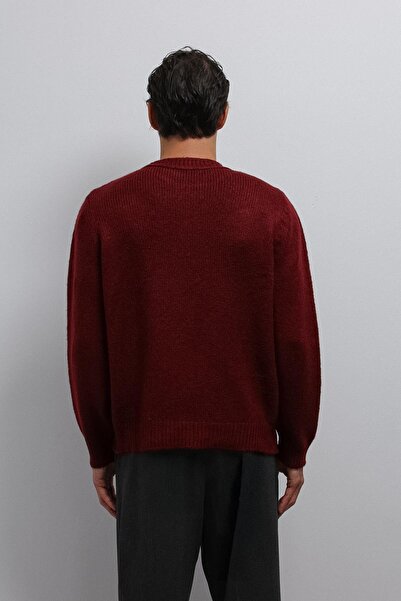Antioch Burgundy Soft Textured Men's Sweater