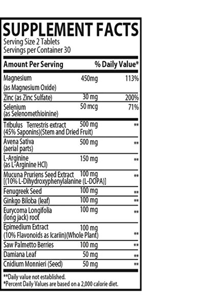 Muscle Rulz Testo Rulz Testosterone Booster 60 Tablets