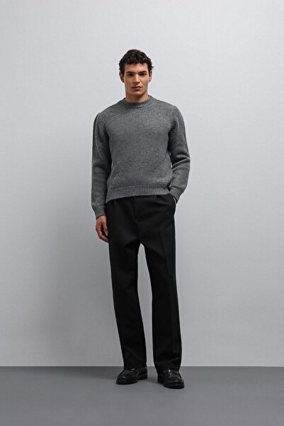 Antioch Gray Soft Textured Men's Sweater