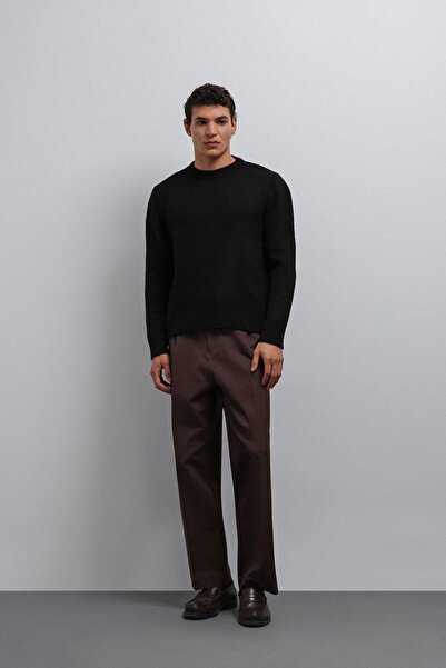Antioch Black Soft Textured Men's Sweater