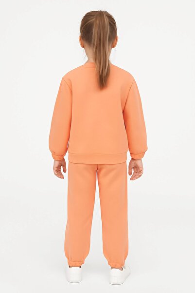 ZUZUNGA Never Stop Dreaming Unicorn Printed Salmon Girls' Tracksuit Set