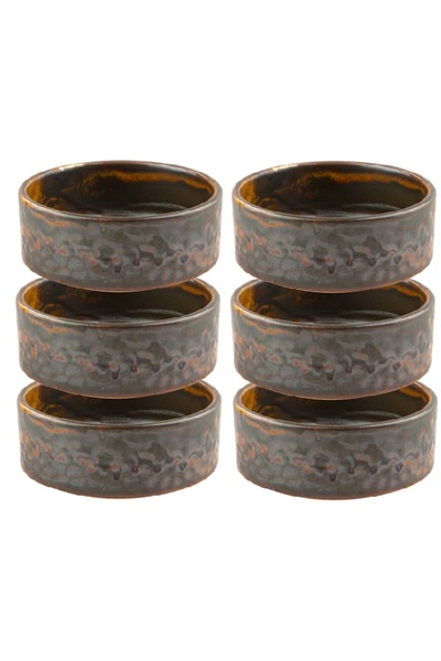 Culinaro Set 6 boluri Rameken portelan RUSTIK 9cm