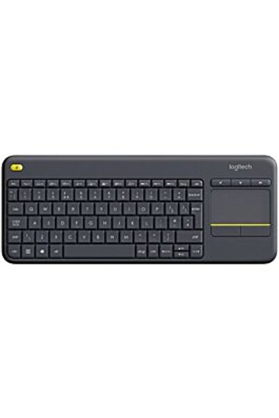 logitech Tastatură wireless K400 Plus Dark, Touchpad, USB, Negru