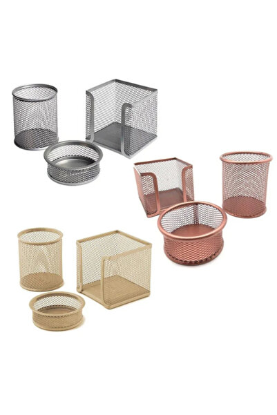 Dörtel Tedarik Bion 3-Piece Table Top Office Perforce Set