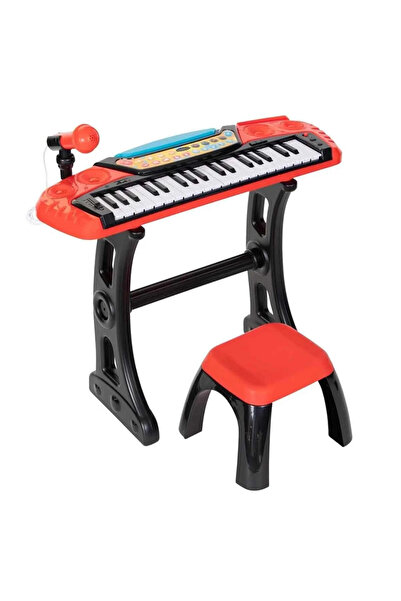 G-TUĞ OUTLET Müzikli ve Işıklı Mikrofonlu Elektronik Tabureli Org
