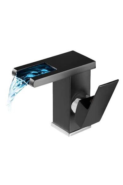 QUAL BRAND Baterie sanitară pentru chiuvetă, design luxos ușor, lumină LED, î...