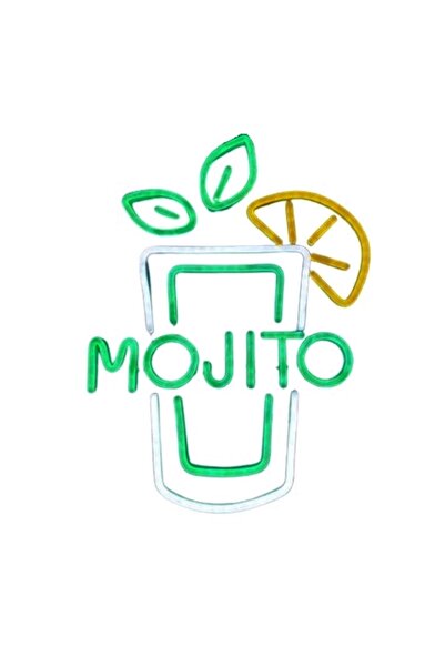 KESNUP Πινακίδα LED, μοντέλο Mojito, διακόσμηση μπαρ, πάρτι, Πράσινο