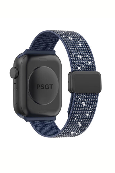 PSGT Lüks Sparkle Elmas Manyetik Kayış Apple Watch 1/2/3/4/5/6/se/7/8/9 38/40...