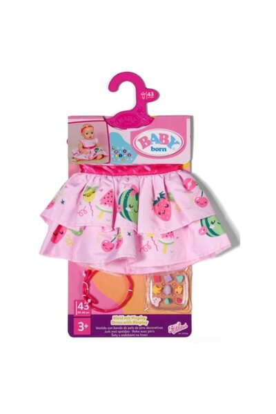 ZAPF CREATION Rochie Baby Born cu imprimeu Pinplay 43cm (837269)