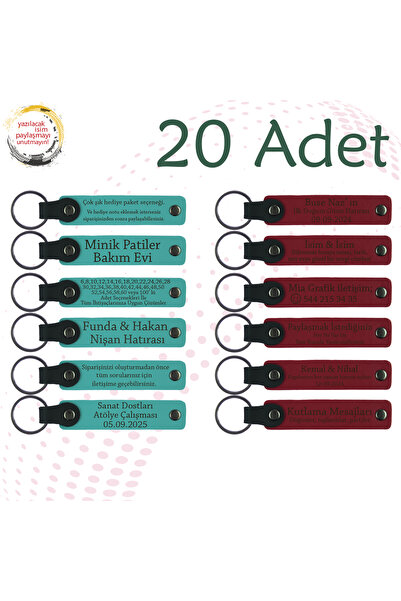 miawiki سلسلة مفاتيح قابلة للكتابة بالاسم، أرجواني وأزرق داكن، مجموعة من 20 ه...