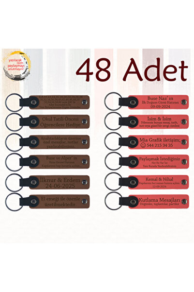 miawiki سلسلة مفاتيح ترويجية مع معلومات مدرسية مكتوبة، أرجواني وأزرق داكن، مج...