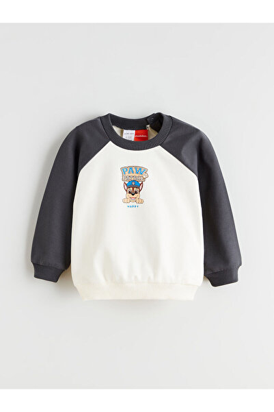 LC Waikiki Peak Yeni Sezon Bisiklet Yaka Paw Patrol Baskılı Erkek Bebek Sweatshirt ve Eşofman Alt