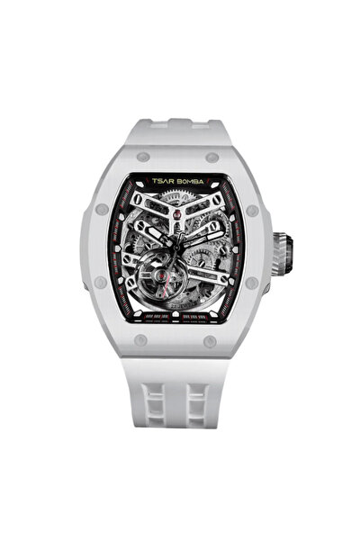 Tsar Bomba Men's Automatic Black Dial Watch - TB8218SETC-01KBU/WH