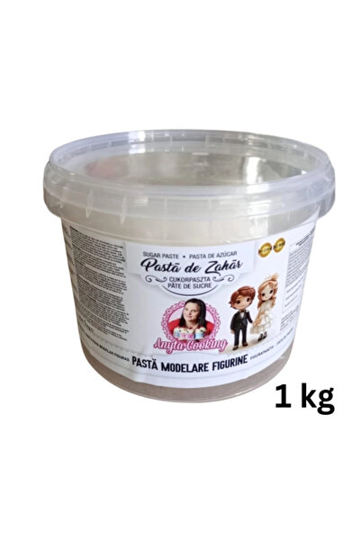 Anyta Cooking Pasta de Zahar Premium Modelare Figurine - Alb - 1 KG -