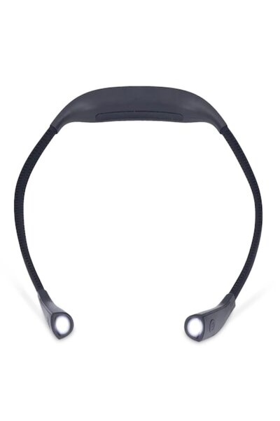 zioda smart essentials Lampă de citit pentru gât, zioda smart essentials®, flexibilă, multifuncțională, 4 LED-uri, 3 moduri de iluminare, SUA