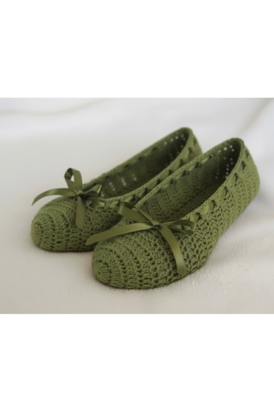 yucin Hand Knitted Khaki Booties – Bridal Dowry, Daily Comfortable Socks, and Stylish Home Booties
