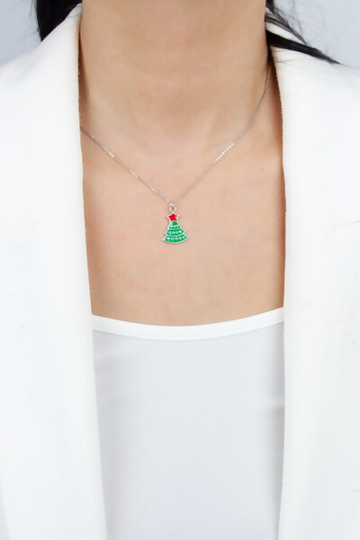 Liveyn Design Pine Tree Christmas Themed Necklace