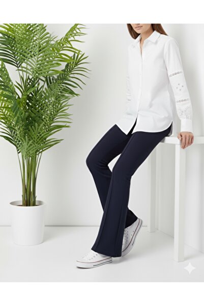 benguen Spanish Flare Pants A1106 Navy Blue