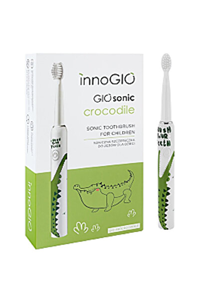 GIOsonic Electric Toothbrush for Children Crocodile, Green