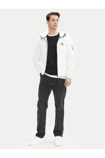 Aeronautica Militare Ανδρικό Μπουφάν Ελαφρύ 251AB2204CT3264 Λευκό