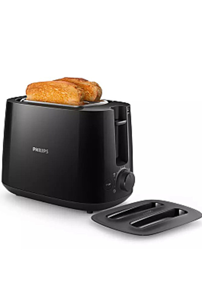 Philips HD2582/90 Toaster, 900W, 8 settings, 2 slices, integrated heating rac...