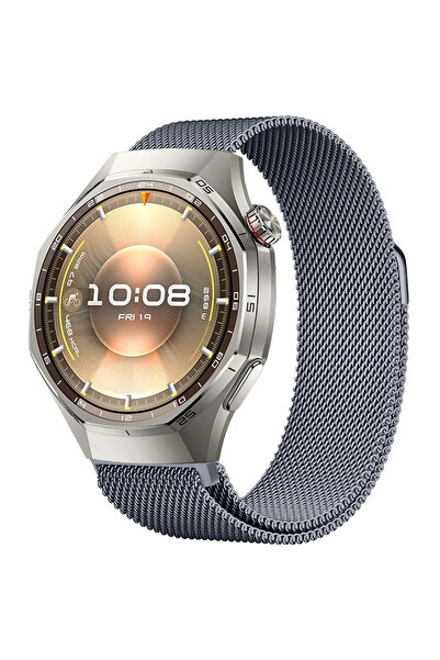 Sneezy Huawei Watch GT6 Pro 46mm Uyumlu Manyetik Milanese Loop Metal Kordon