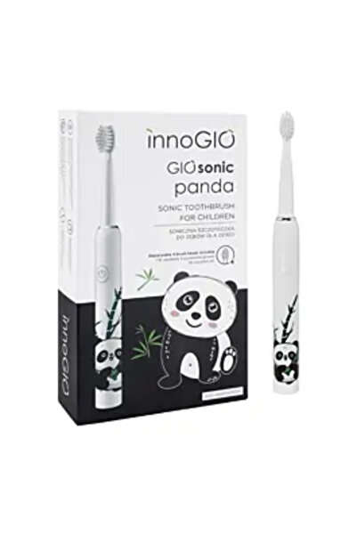 GIOsonic Electric Toothbrush for Kids Panda, Green